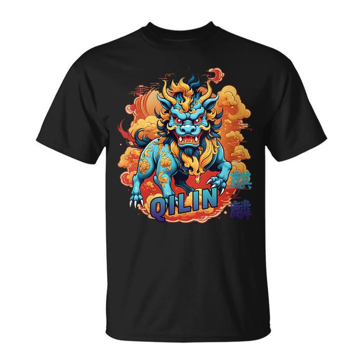 Danse Licorne Chinoise Kung Fu Qilin T-Shirt