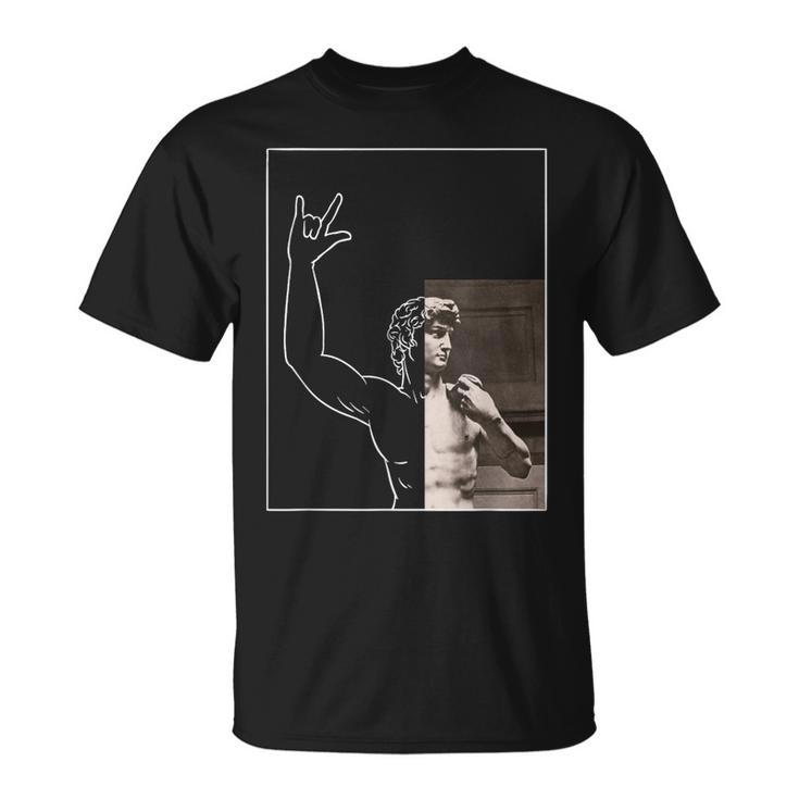 David Estatua Miguel Ángel Arte Artsy Arte Clásico Historia Camiseta unisex