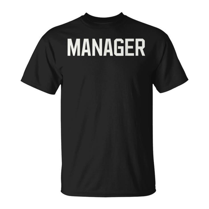 De Texte Manager Idéal Pour Les Rôles De Direction T-Shirt