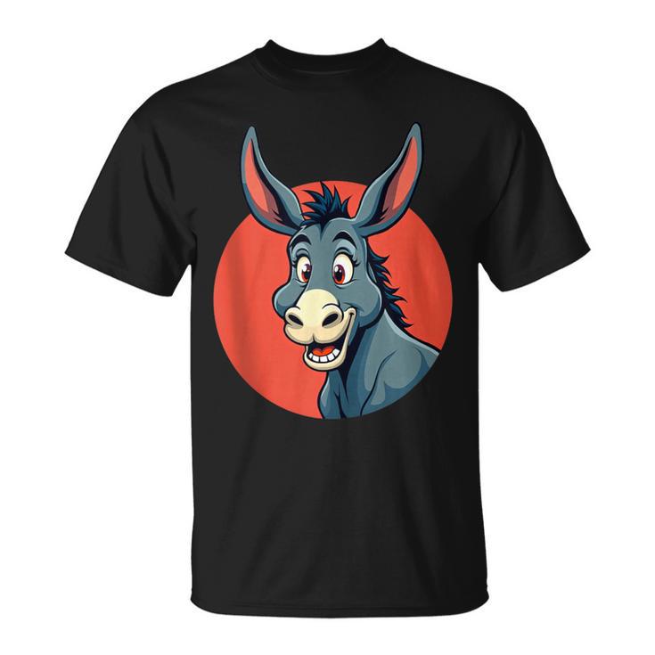 Divertido Gráfico De Animales De Burro Para Hombres Es Y Niños In Mangas Camiseta unisex
