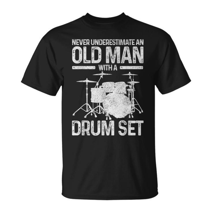 Drummer Drum Kit Vintage Drummer T-Shirt
