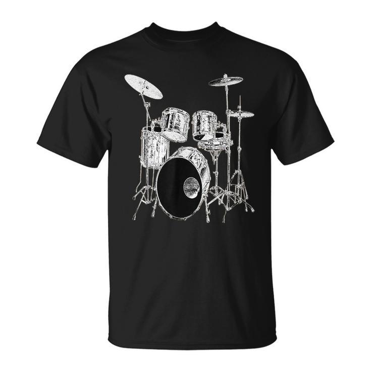 Drums Drum Kit Music T-Shirt