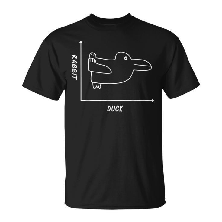Duck Rabbit Graph 楽しい数学教師 イースターtシャツ Tシャツ