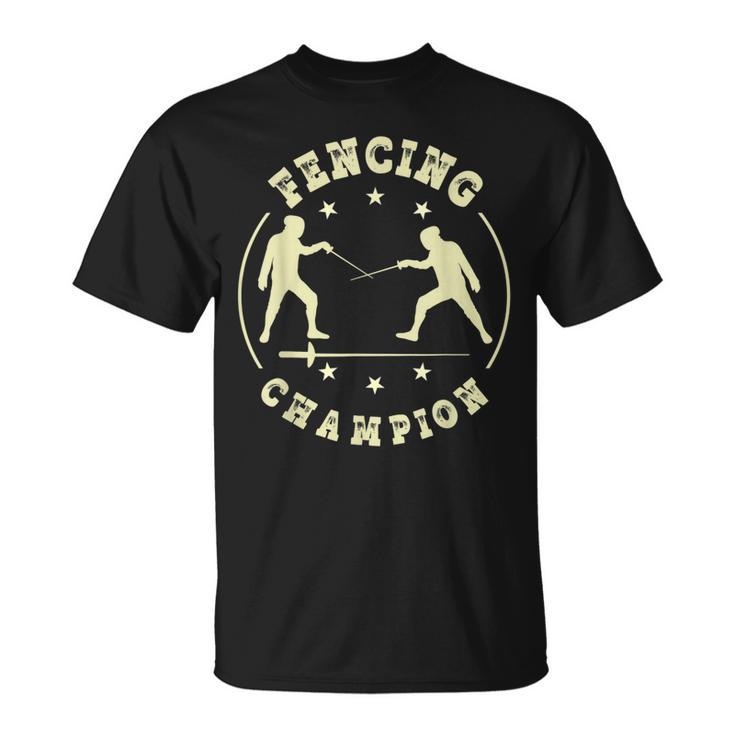 Esgrima Camisa Deable Espada Diseño Deportivo Para Esgrima Camiseta unisex