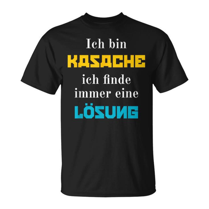 Ich Bin Kasache Ich Finde Immer Eine Lösung Kasachstan T-Shirt