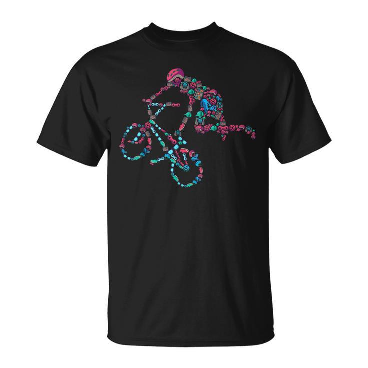 Jinete Freestyle De Bmxtunt Dirt Bike Camiseta unisex