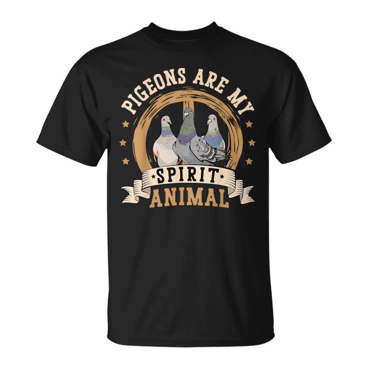 Las Palomason Mi Espíritu Animal Regalos Para Una Paloma Fanciers Camiseta unisex