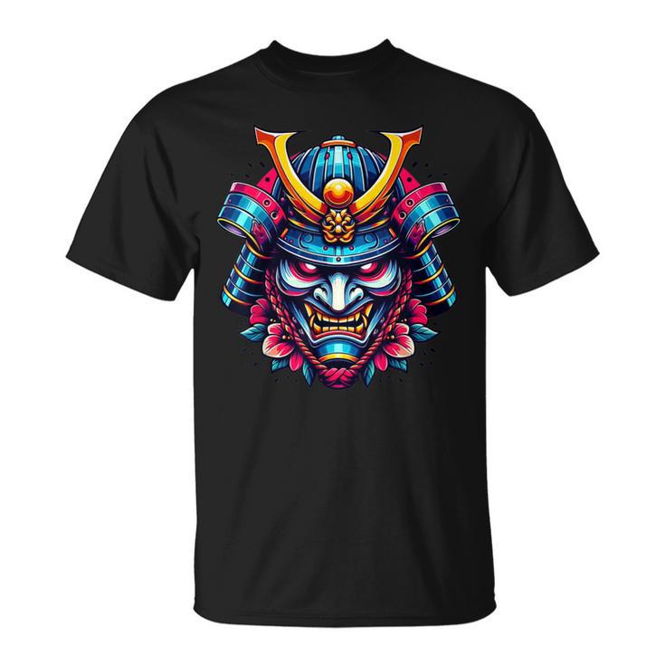 Masqueamouraï Guerrier Bushido Oni Culture Japonaise T-Shirt