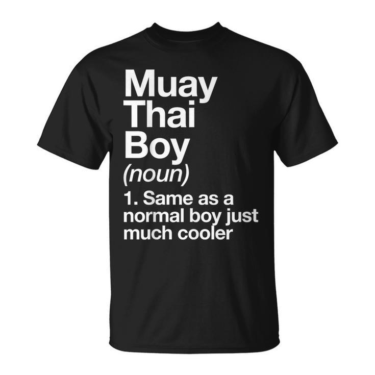 Muay Thai Boy Definition Martial Arts Sports T-Shirt