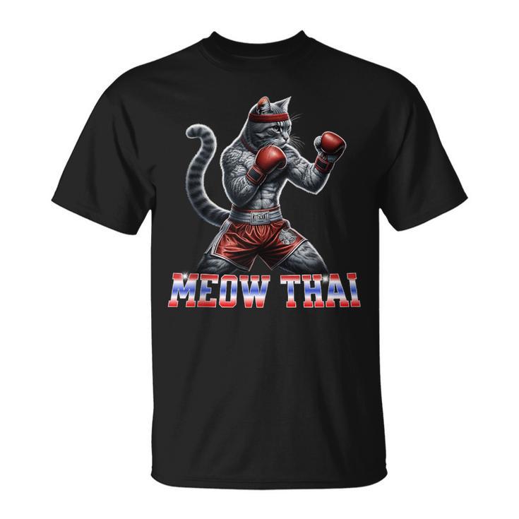 Muay Thai Cat Meow Thai Boxing T-Shirt