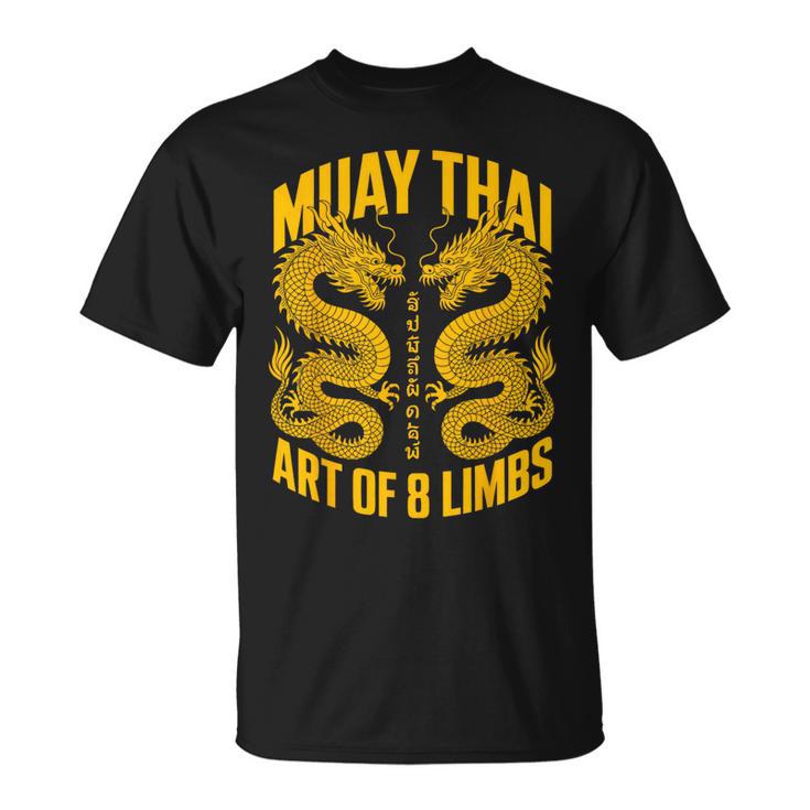 Muay Thai Dragons Thai Boxing Fighter T-Shirt, trending gift