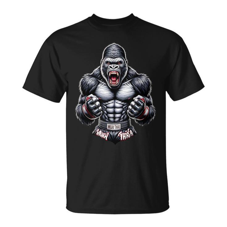 Muay Thai Gorilla Thai Boxing And Fighting T-Shirt