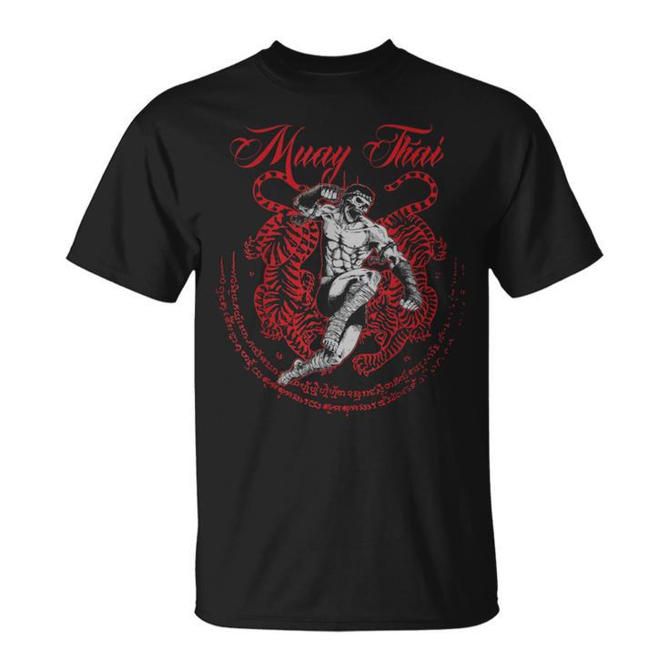 Muay Thai Kickboxing Martial Art Fighter Thai Boxing T-Shirt
