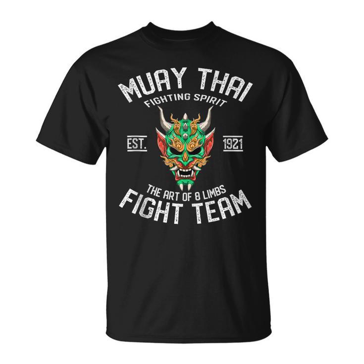 Muay Thai Oni Fight Team Kickboxing T-Shirt, trending gift