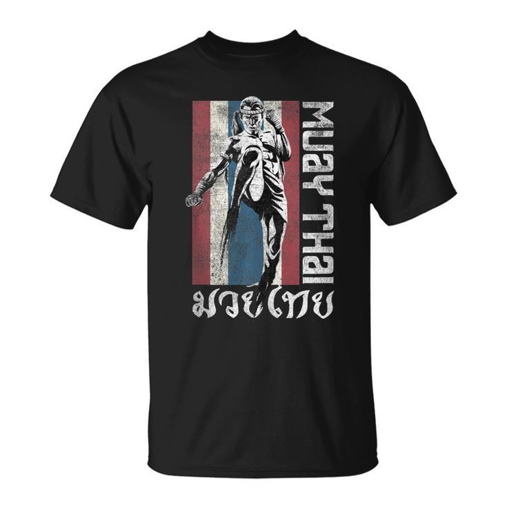 Muay Thai Shirt Thailand Flag Martial Arts Shirt T-Shirt