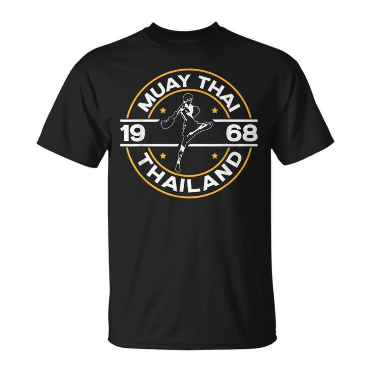 Muay Thai Thailand Fighter Fighting Combat 1969 Thai Boxing T-Shirt