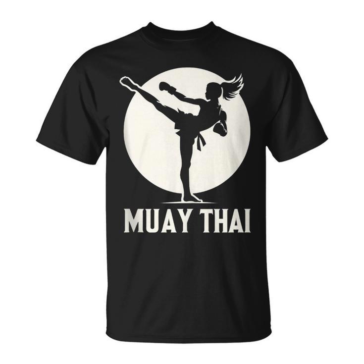 Muay Thai Woman Image T-Shirt