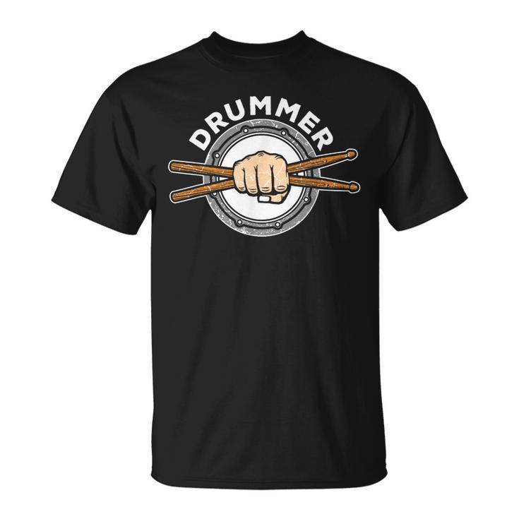 Percussion Drum Sticks Drummer Quote Drum Kit T-Shirt T-Shirt