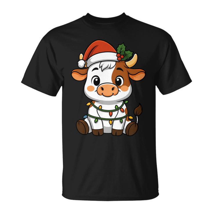Pijama Deaca Con Luces De Árbol De Navidad Para Niñas Y Niños Manga Larga Camiseta unisex