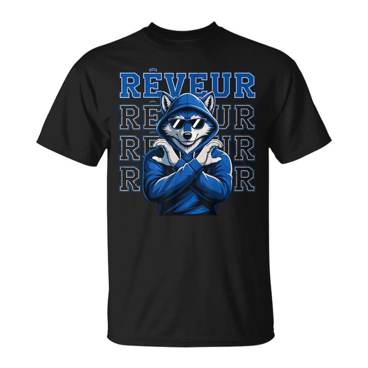 Reveur House Of Dreamers School Spirit Vintage Blue Wolf T-Shirt