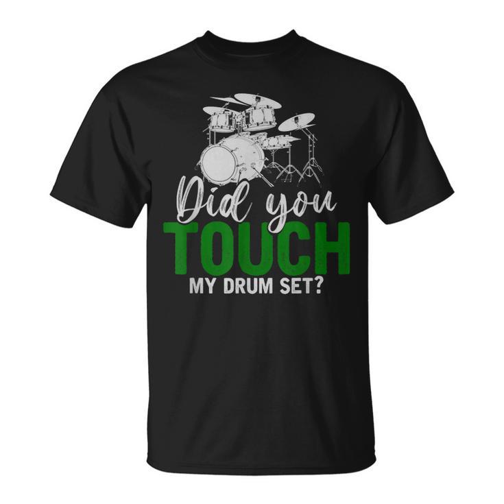 Rock Musical Instrument Band Drummer Drum Kit T-Shirt
