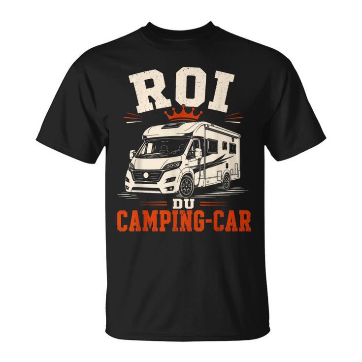 Roi Du Camping-Car Homme Camping-Cariste Humouroyage T-Shirt