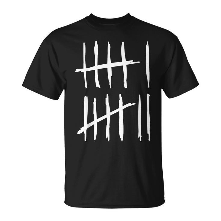 Seisiete 6 7 Marcas De Conteo 67 Meme 6-7 Números Escuela Divertida Camiseta unisex