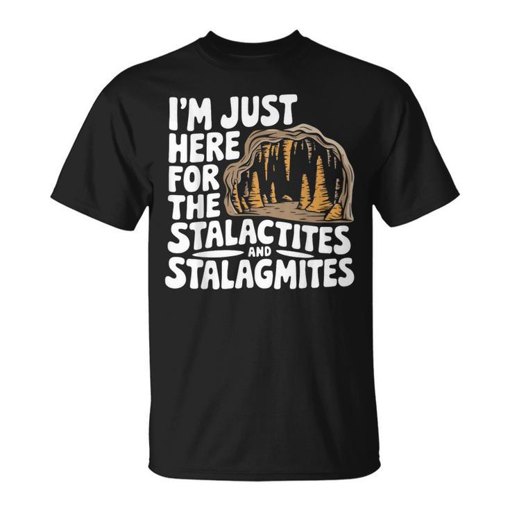 Stalactitestalagmites Caverne Explorateur De Grottes T-Shirt