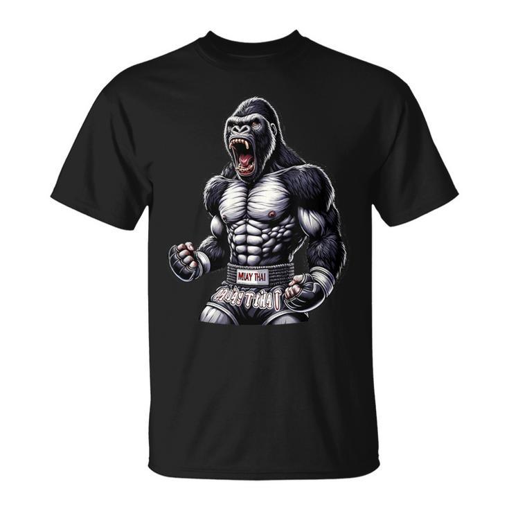 Strong Muay Thai Gorilla Thai Boxing And Fighting T-Shirt