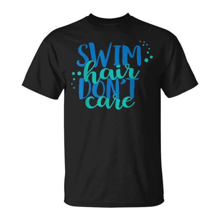 Swim Hair Dont Care Swimming Attitude T Shirt T-Shirt, trending gift