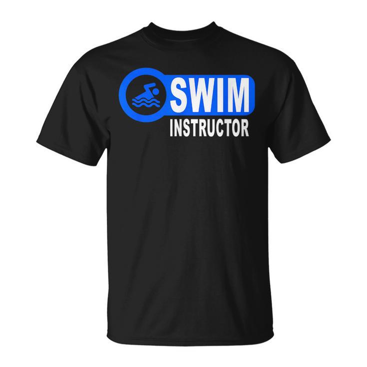 Swim Instructor Swimming Teacher Swimmer In Pool Graphic Art T-Shirt