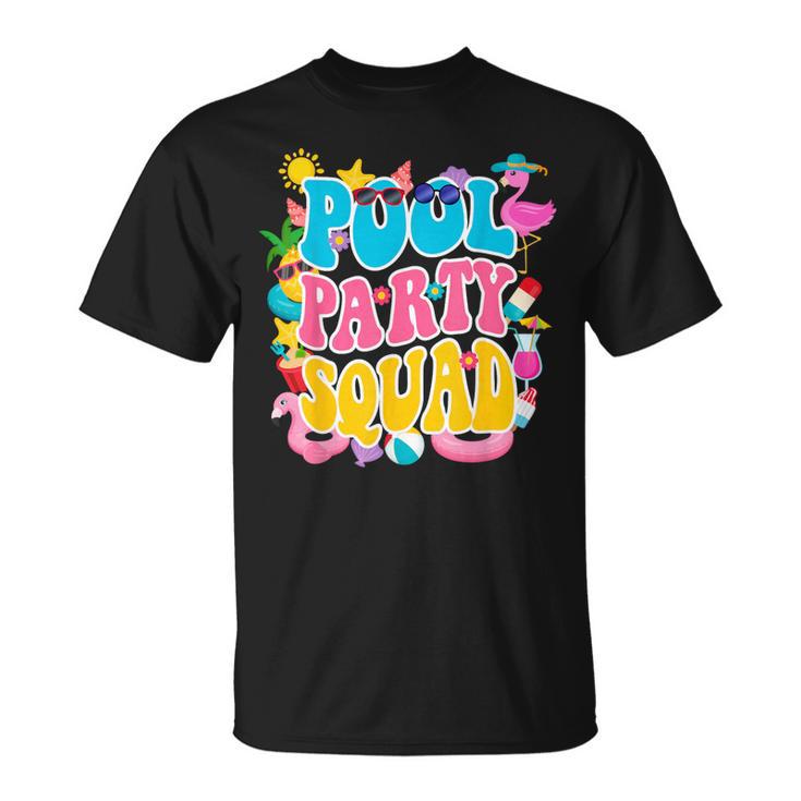 Swimming Pool Party Squad Beach Pool Party Matching Beach T-Shirt