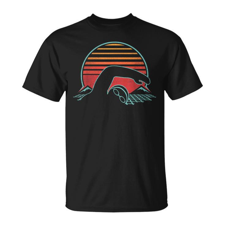 Swimming Retro Vintage 80s Style Swimmer T-Shirt, trending gift