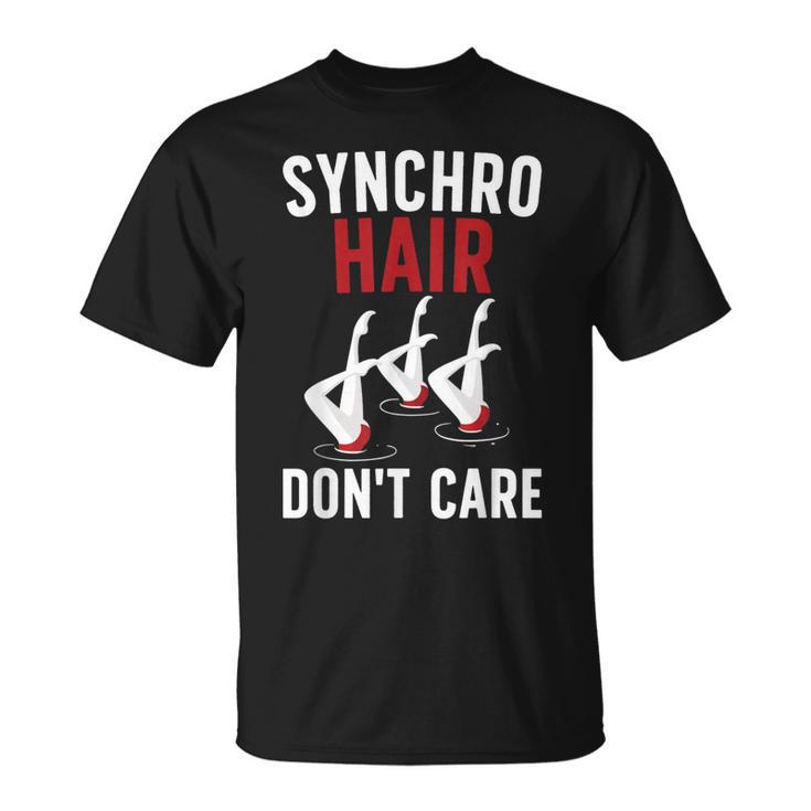 Synchronized Swimming Art For Men Women Synchronized Swim T-Shirt