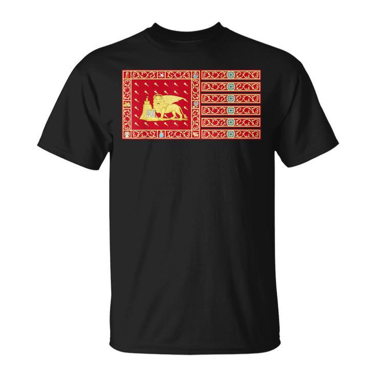 Venecia Italia Banderaenezia Italia Banner Camiseta unisex