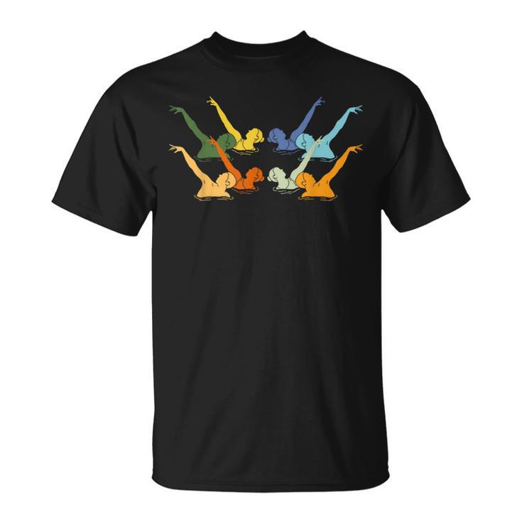 Vintage Synchronized Swimming Artistic Swimming T-Shirt