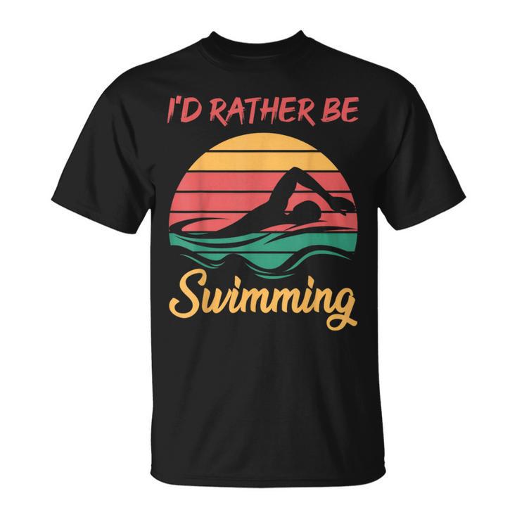 Water Rat Water Sports Hobby Swimming Club Swimming T-Shirt