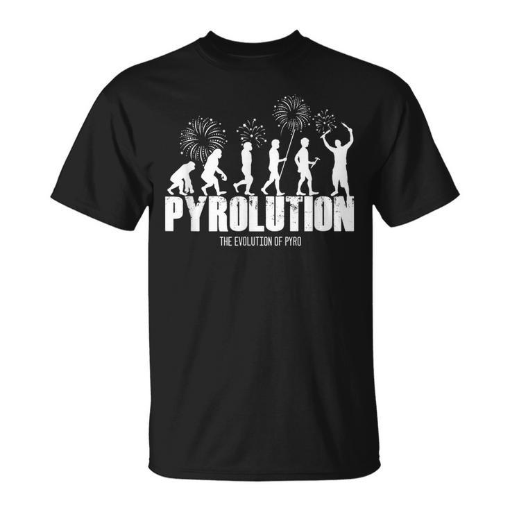 パイロリューション パイロ 花火 花火師 Tシャツ