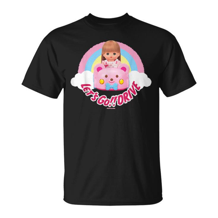 メルちゃん くまさんカーでlet's Go Drive  〜Under The Rainbow〜【片面プリント】 Tシャツ