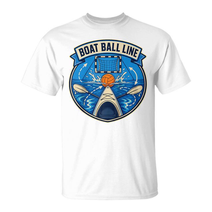 Boat Ball LINE Kayak Polo Canoe Team Raglan Baseball Tee T-Shirt