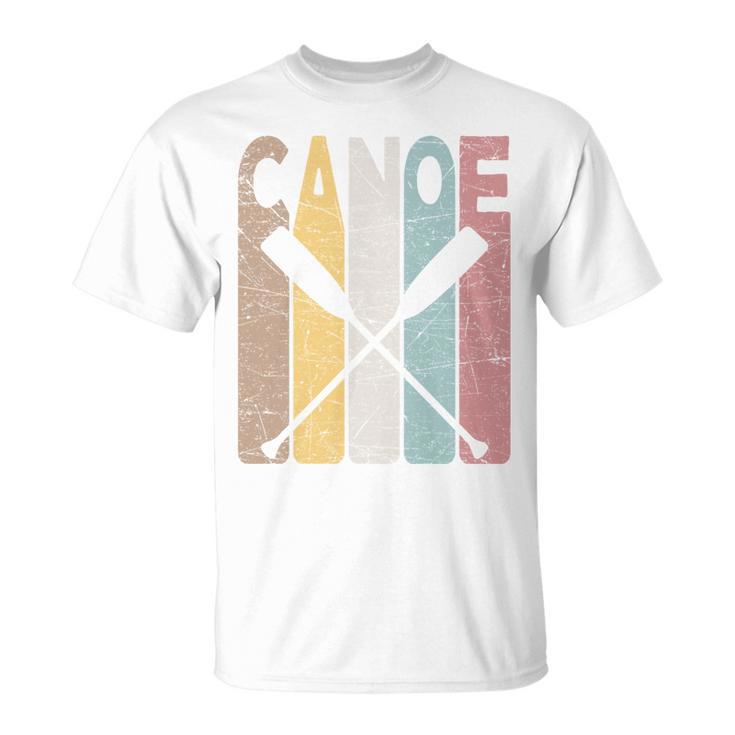 Canoe Vintage Canoeing Retro Canoe Paddling T-Shirt