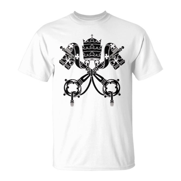 Ciudad Delaticano Estado Cruz Tejasímboloantaede Camiseta unisex