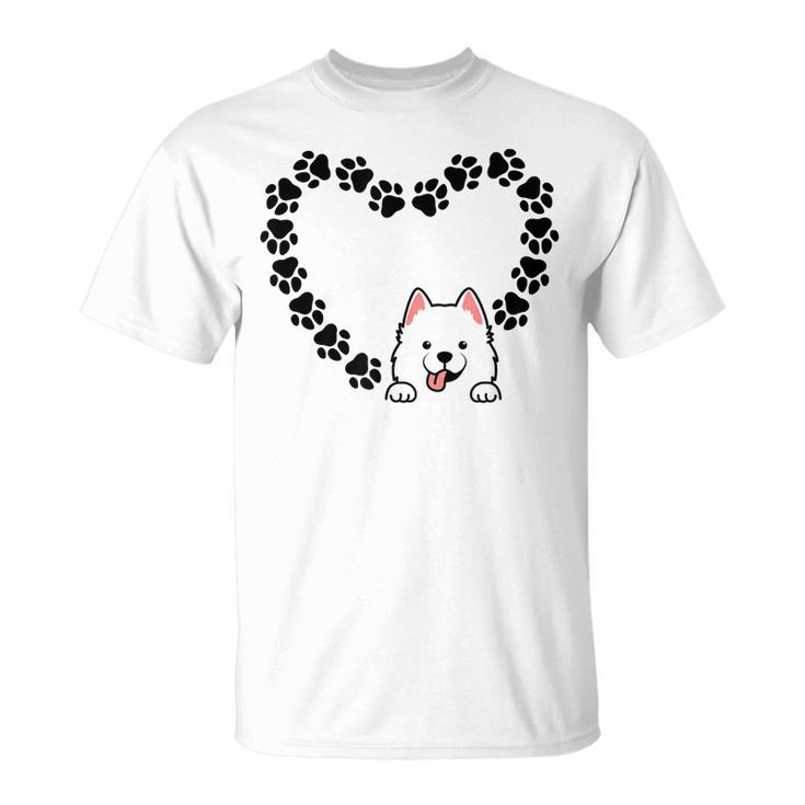 Cœuramoyède Drôle Propriétaire Deamoyède Amoureux Des Chiens T-Shirt