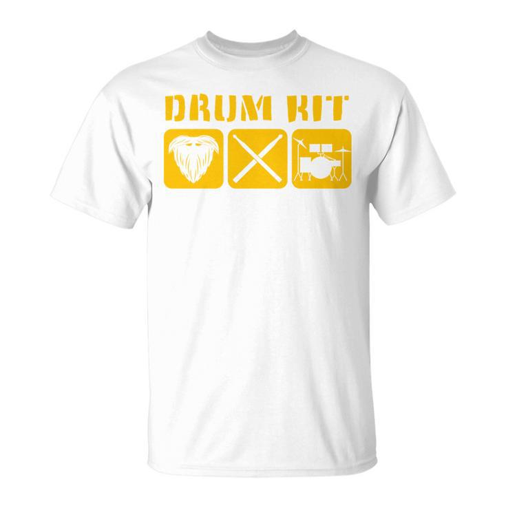 Drum Kit Band Drumming Drumsticks Musical Drums T-Shirt