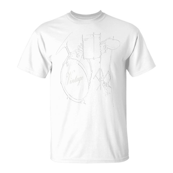 Drum Kit Vintage Drum Set Drummer T-Shirt, trending gift