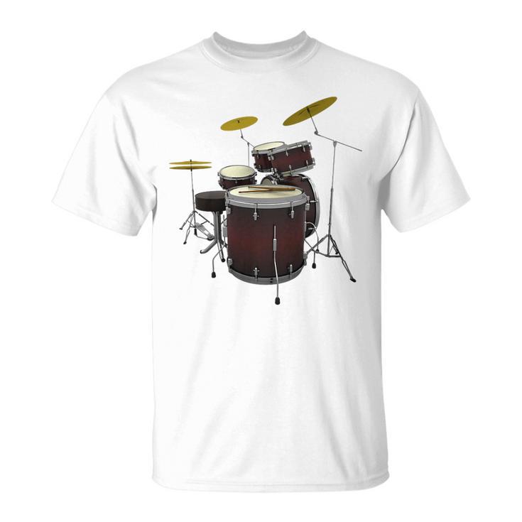 Drummer Drum Kit Premium Tri-Blend T-Shirt