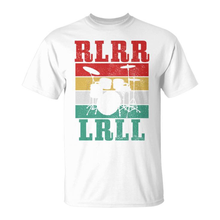 Drummer RLRR LRLL Vintage Drum Kit Sweatshirt T-Shirt