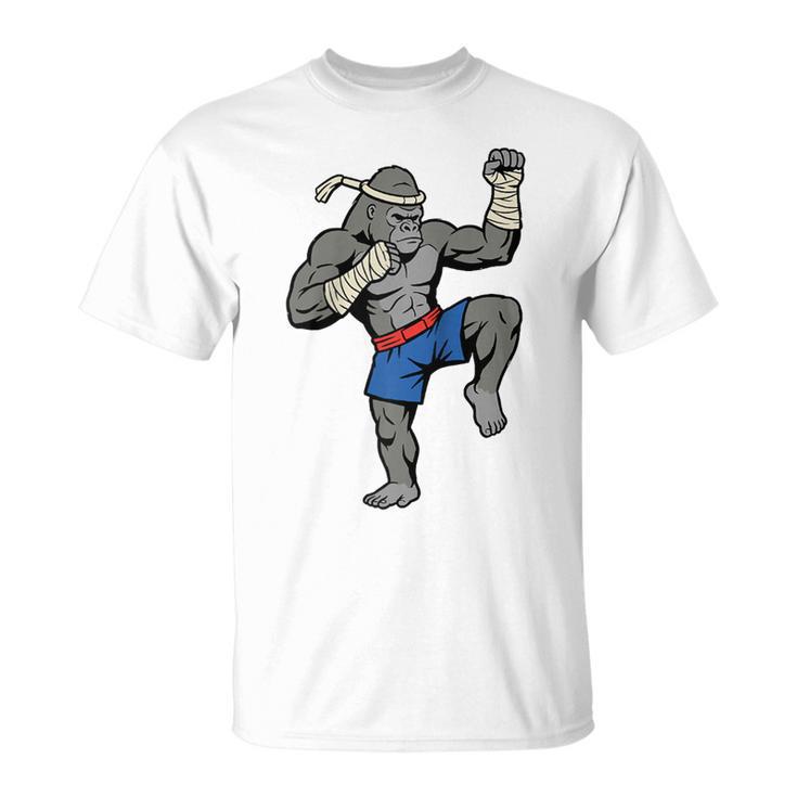 Gorilla Muay Thai Combat Sport Fighter Martial Arts 8 Limbs Raglan Baseball Tee T-Shirt, trending gift