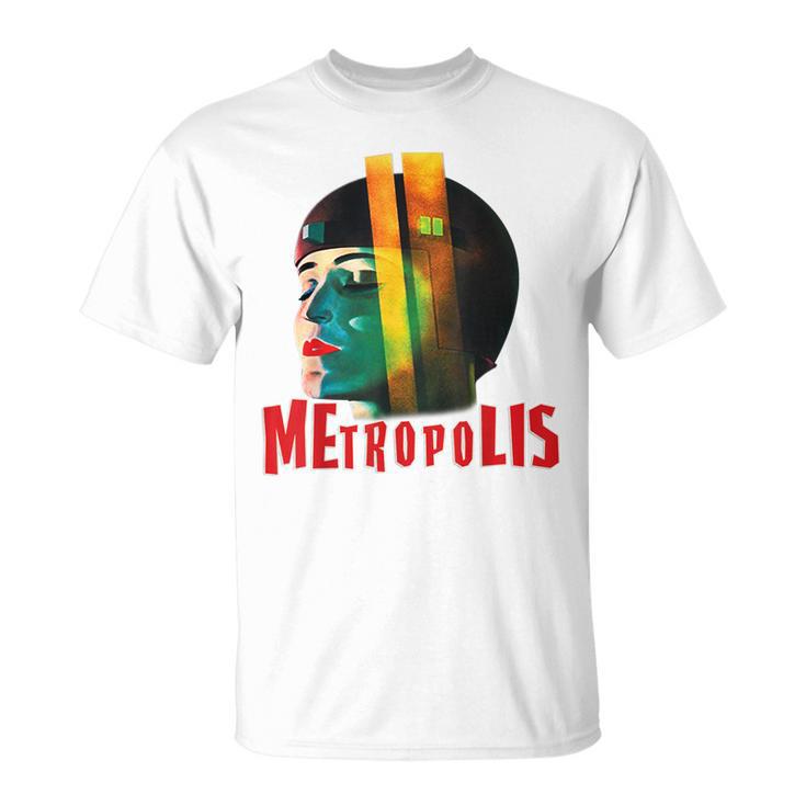 Metropolis Póster De Película Retro De Ciencia Ficción Camiseta unisex