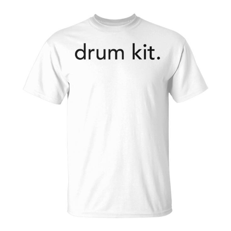 Minimalistic Drum Kit Minimal Raglan Baseball Tee T-Shirt
